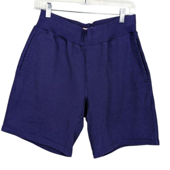 J Crew Wallace & Barnes Small Shorts Mens Purple French Terry Pockets Drawstring - Picture 1 of 9